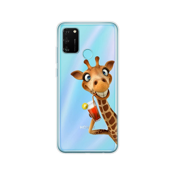 Case For HONOR 9A Case 6.3" Soft Tpu silicon Phone Cover for Huawei Honor 9A 9 A MOA-LX9N Coque Funda Skin shockproof cute