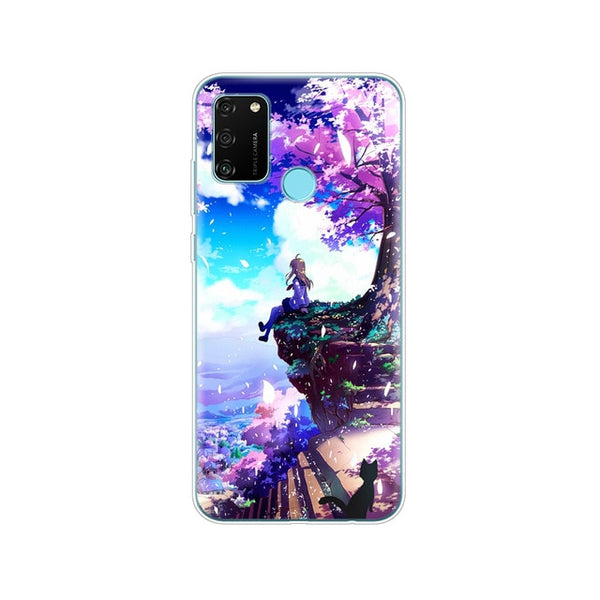 Case For HONOR 9A Case 6.3" Soft Tpu silicon Phone Cover for Huawei Honor 9A 9 A MOA-LX9N Coque Funda Skin shockproof cute