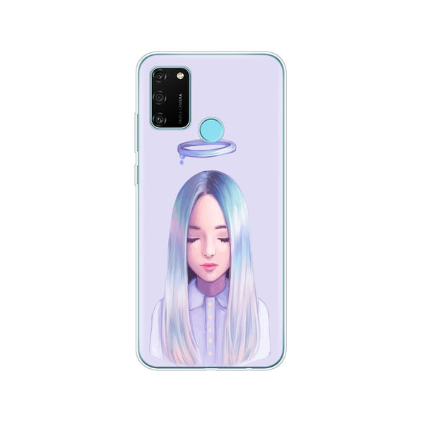 Case For HONOR 9A Case 6.3" Soft Tpu silicon Phone Cover for Huawei Honor 9A 9 A MOA-LX9N Coque Funda Skin shockproof cute