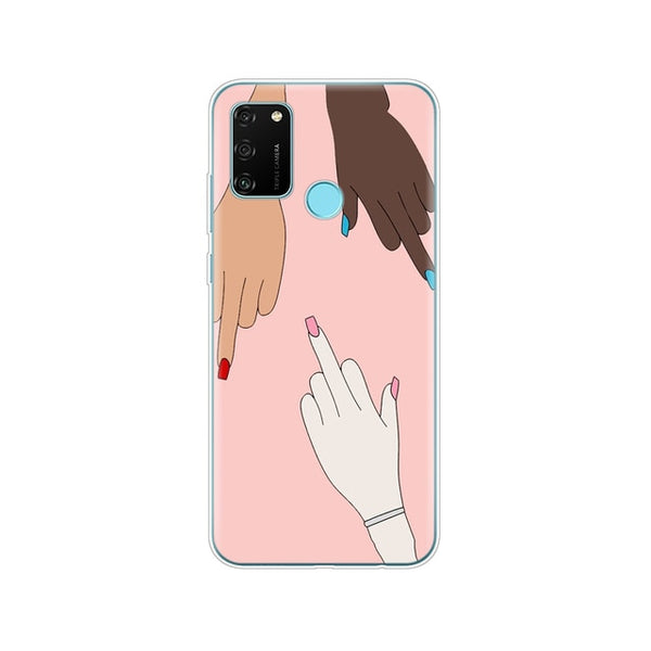 Case For HONOR 9A Case 6.3" Soft Tpu silicon Phone Cover for Huawei Honor 9A 9 A MOA-LX9N Coque Funda Skin shockproof cute