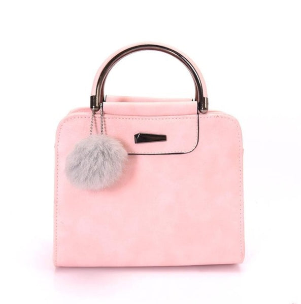 2020 Women PU Leather Handbag Femmes Messenger Bags With Ball Toy Bolsa Shoulder Bags sac a main Party Handbags сумка женская