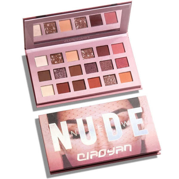 18 Colors Rose Red Pearlescent Matte Eye Shadow Pallete Beauty Makeup Cosmetic Nude Shining Eyeshadow Pearlescent Makeup tools