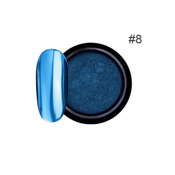 Rose Gold Bubble Mirror Powder Metallic Nail Glitter Holographics Chrome Dust Sparkling Flakes Pigment Manicur Nail Art Decor