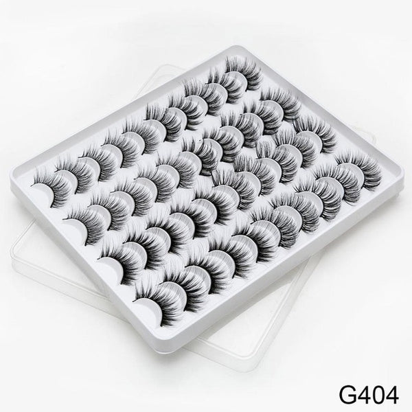 8/20 Pairs 3D Mink Lashes Natural False Eyelashes Dramatic Volume Fake Lashes Makeup Eyelash Extension Silk Handmade Eyelashes