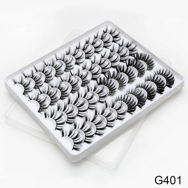 8/20 Pairs 3D Mink Lashes Natural False Eyelashes Dramatic Volume Fake Lashes Makeup Eyelash Extension Silk Handmade Eyelashes