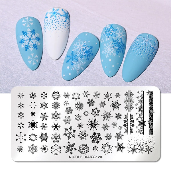 Summer Fruits Design Stamp Plates Leaf Flower Line Patterns Nail Art Stamping Template Printing Stencil Image Transfer Tool