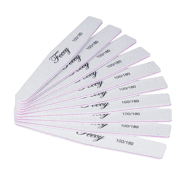 Nail File Buffer Double Side Of The Nail File Buffer 100/180 Trimmer Lime Buffer In The Nail Art Ongle Nail Art Tool