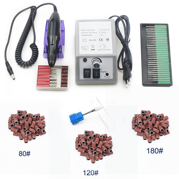 35000/20000 RPM Electric Nail Drill Machine Mill Cutter Sets For Manicure Nail Tips Manicure Electric Nail Pedicure File