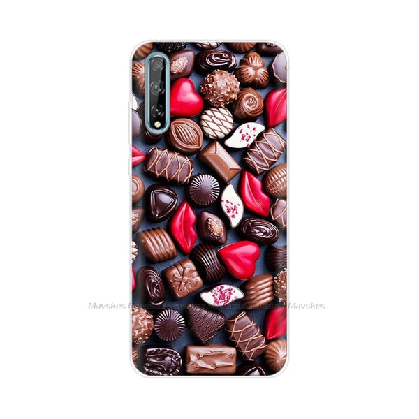 For Huawei Y8P Case 2020 Silicone Soft TPU Painted Back Cover Phone Case for Huawei Y8P AQM-LX1 Case 6.3" Bumper Fundas Coque