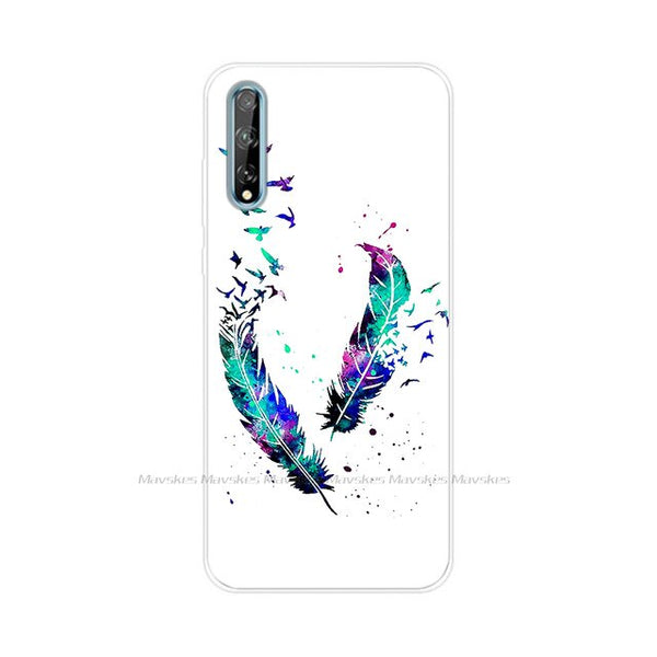 For Huawei Y8P Case 2020 Silicone Soft TPU Painted Back Cover Phone Case for Huawei Y8P AQM-LX1 Case 6.3" Bumper Fundas Coque