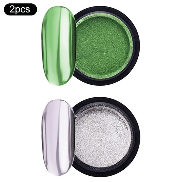 Rose Gold Bubble Mirror Powder Metallic Nail Glitter Holographics Chrome Dust Sparkling Flakes Pigment Manicur Nail Art Decor