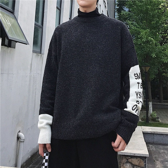 Privathinker Korean Men's O neck Long Sleeve Sweaters 2020 Autumn Man Casual Knitted Pullovers Warm Tops Oversized Male Clothes