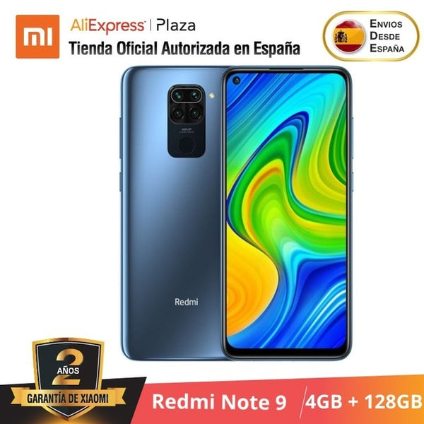 Xiaomi Redmi Note 9 (64GB con 3GB RAM/128GB ROM con 4GB RAM Cuatro Cámaras Android Nuevo Móvil) [Teléfono Móvil Versión Global]