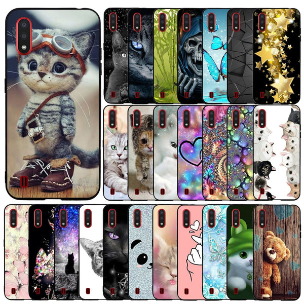 Case For Samsung A01 Case Cover Soft Silicone Coque Bumper On For Samsung Galaxy A01 GalaxyA01 A 01 SM-A015F A015 A015F Copa