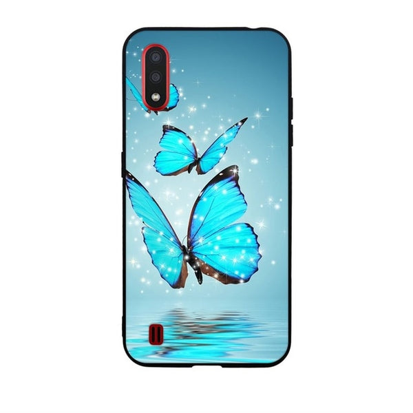 Case For Samsung A01 Case Cover Soft Silicone Coque Bumper On For Samsung Galaxy A01 GalaxyA01 A 01 SM-A015F A015 A015F Copa