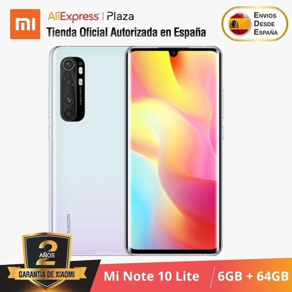 Xiaomi Mi Note 10 Lite (64GB ROM con 6GB RAM Snapdragon™ 730G Nuevo Móvil) [Teléfono Versión Global para España] note10