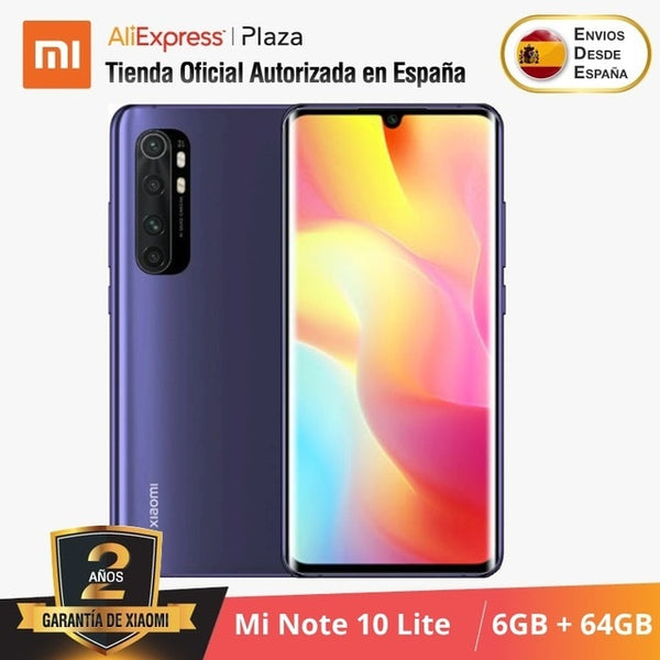 Xiaomi Mi Note 10 Lite (64GB ROM con 6GB RAM Snapdragon™ 730G Nuevo Móvil) [Teléfono Versión Global para España] note10