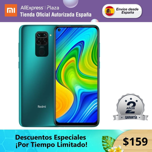 Xiaomi Redmi Note 9 (64GB con 3GB RAM/128GB ROM con 4GB RAM Cuatro Cámaras Android Nuevo Móvil) [Teléfono Móvil Versión Global]