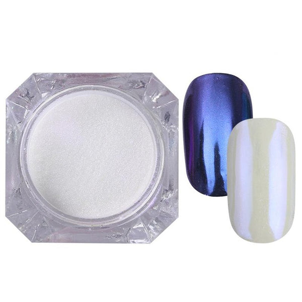 Rose Gold Bubble Mirror Powder Metallic Nail Glitter Holographics Chrome Dust Sparkling Flakes Pigment Manicur Nail Art Decor