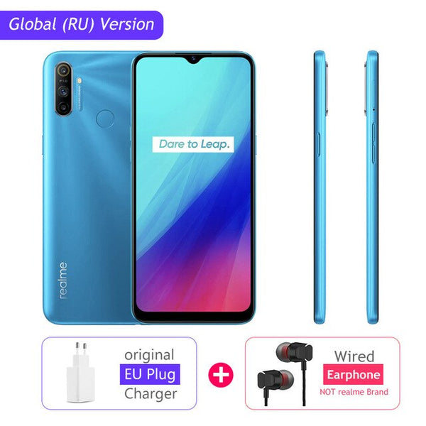 realme C3 Global Version 3GB RAM 32GB/64GB ROM 5000mAh Battery Helio G70 AI Processor 12MP+2MP+2MP AI 3 Rear Cameras Play Store