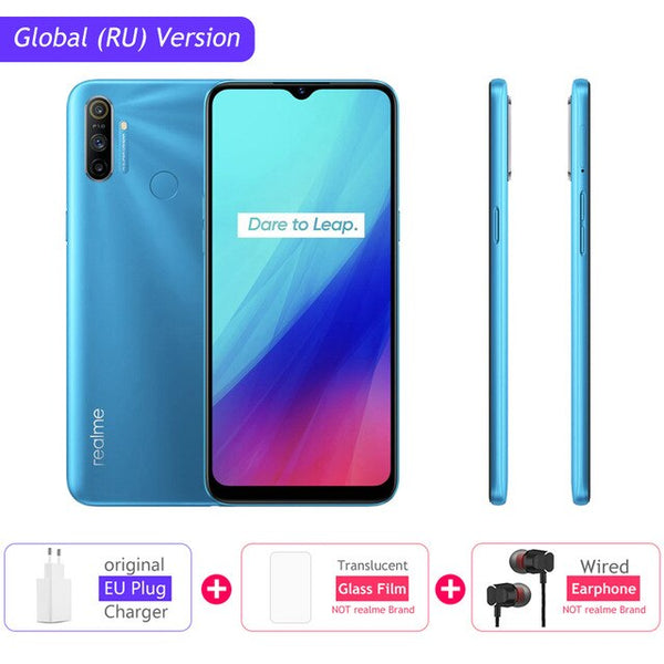 realme C3 Global Version 3GB RAM 32GB/64GB ROM 5000mAh Battery Helio G70 AI Processor 12MP+2MP+2MP AI 3 Rear Cameras Play Store