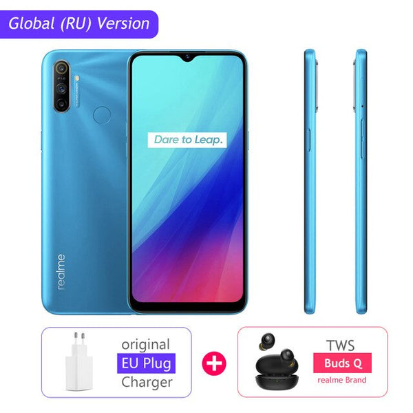 realme C3 Global Version 3GB RAM 32GB/64GB ROM 5000mAh Battery Helio G70 AI Processor 12MP+2MP+2MP AI 3 Rear Cameras Play Store